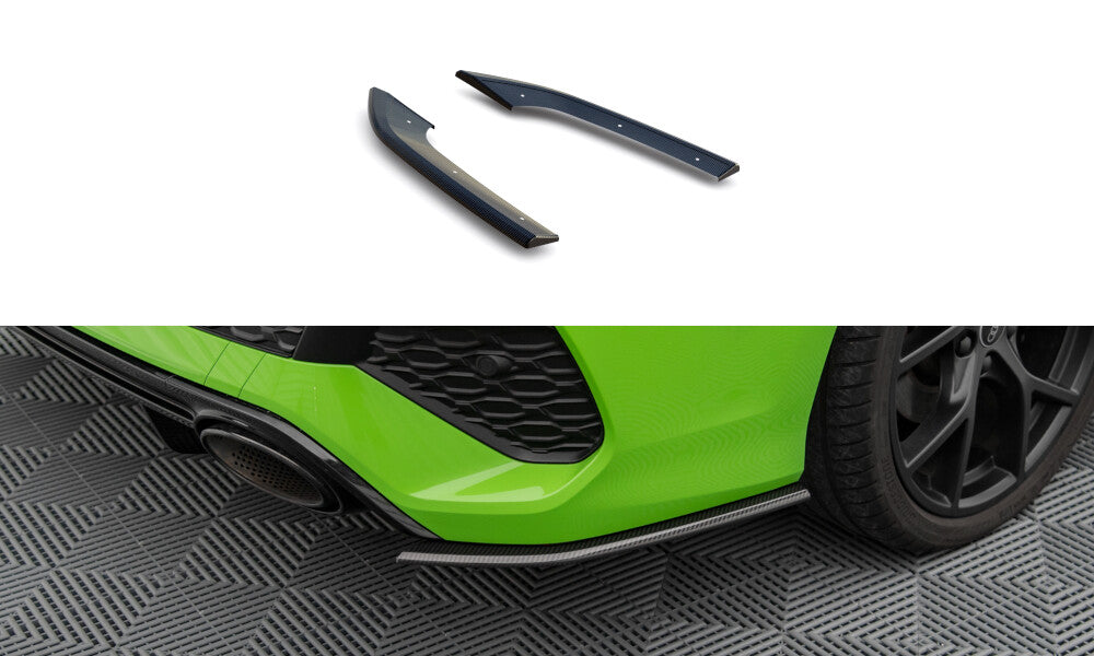 Carbon Fiber Heck Ansatz Flaps Diffusor für Audi RS3 Limousine 8Y - Aerowerk.