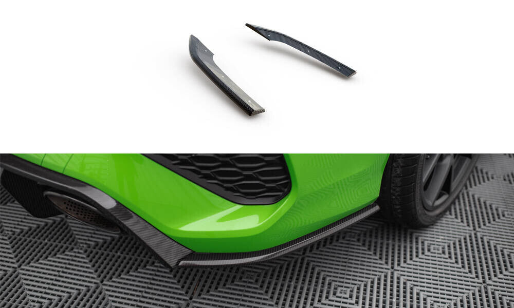 Carbon Fiber Heck Ansatz Flaps Diffusor V.2 für Audi RS3 Limousine 8Y - Aerowerk.