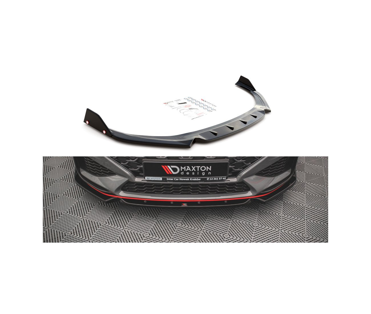 Frontlippe V.1 + Flaps für Hyundai I30N + N-Line Facelift