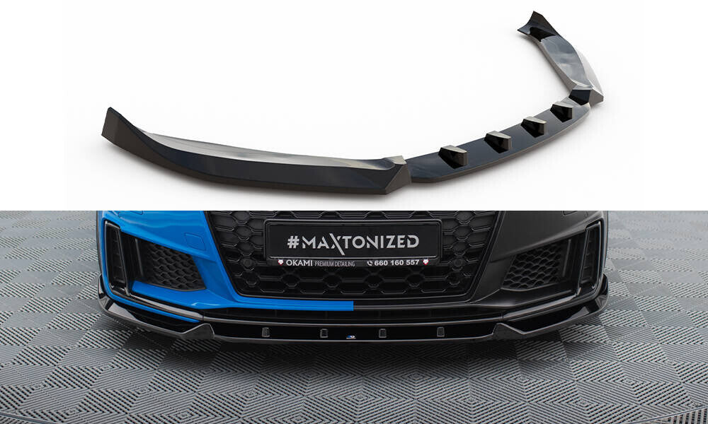 Cup Spoilerlippe Front Ansatz V.1 für Audi TT S / TT S-Line 8S FL - Aerowerk.