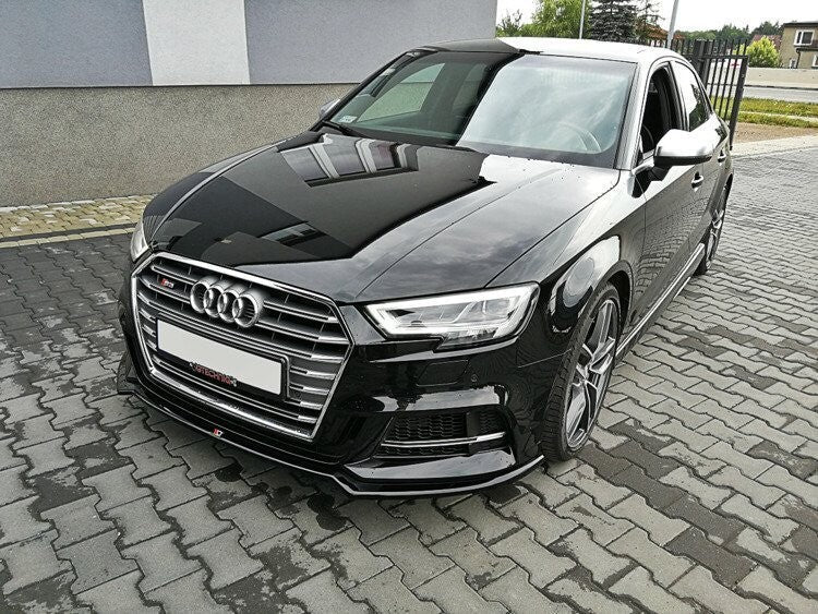 Cup Spoilerlippe Front Ansatz V.2 für Audi S3 / A3 S-Line 8V FL - Aerowerk.