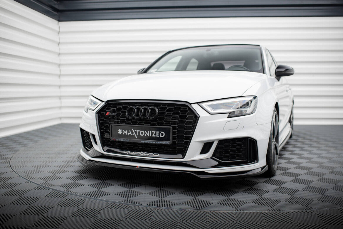 Cup Spoilerlippe Front Ansatz V.5 für Audi RS3 Limousine 8V Facelift - Aerowerk.