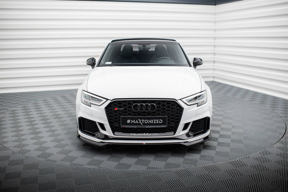 Cup Spoilerlippe Front Ansatz V.5 für Audi RS3 Limousine 8V Facelift - Aerowerk.