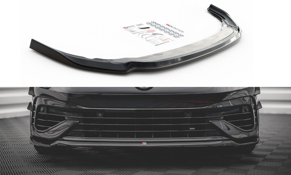 Cup Spoilerlippe Front Ansatz V.6 für VW Golf R Mk8 - Aerowerk.