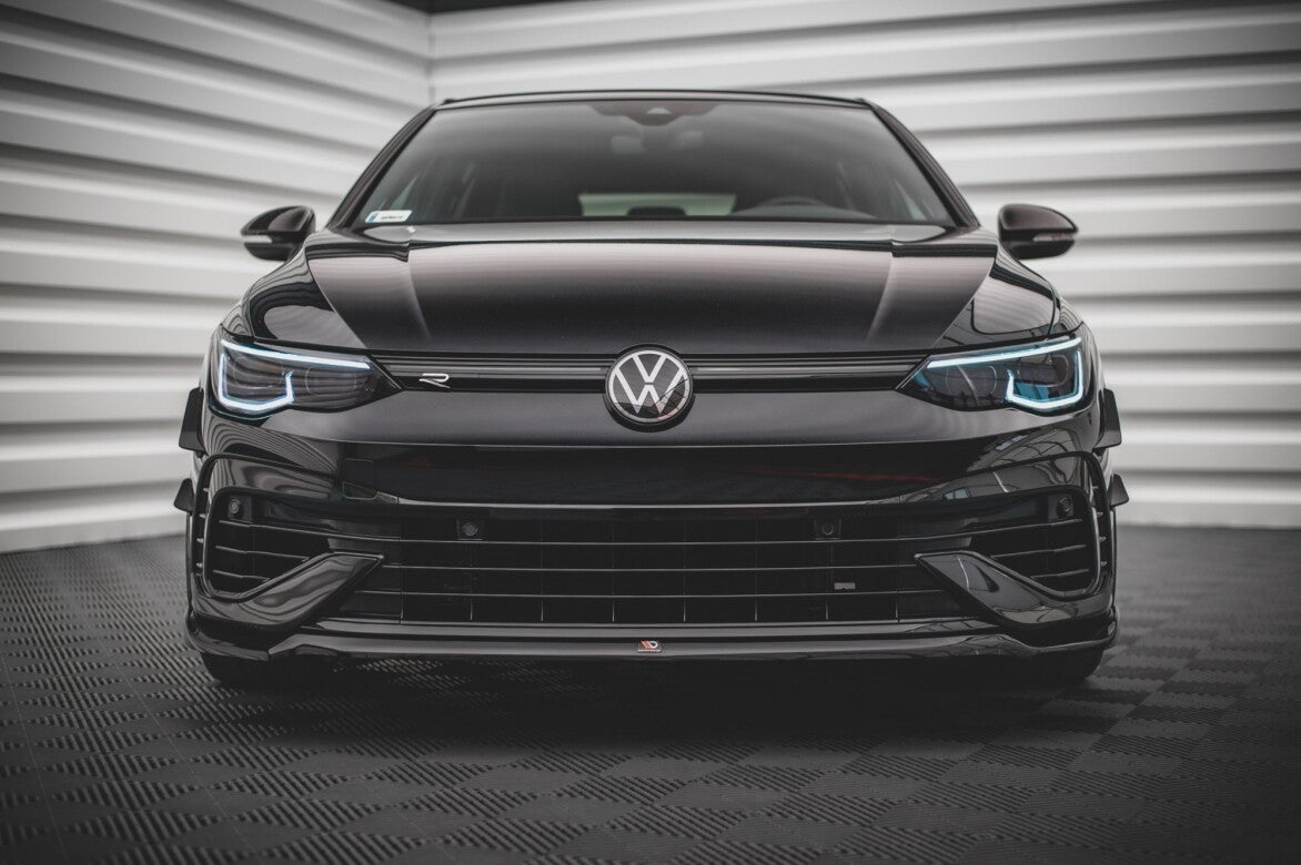 Cup Spoilerlippe Front Ansatz V.6 für VW Golf R Mk8 - Aerowerk.
