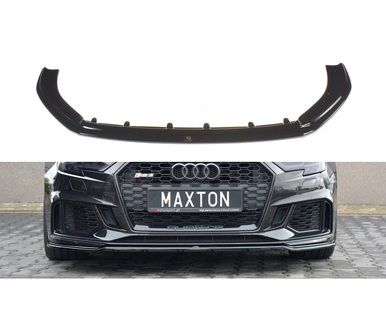 Cup Spoilerlippe V.2 für Audi RS3 8V FL Sportback