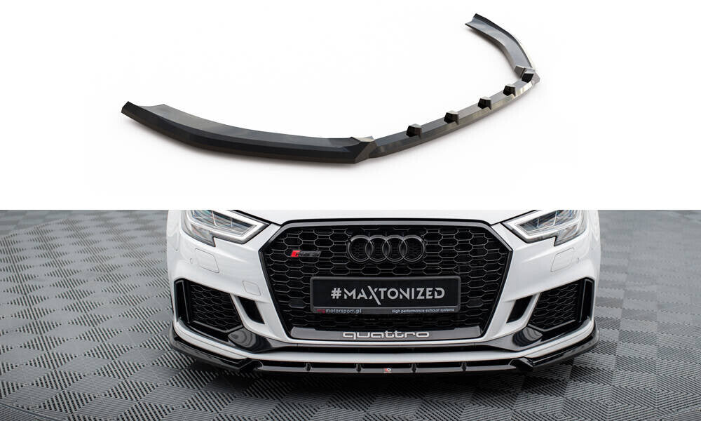 Cup Spoilerlippe Front Ansatz V.3 für Audi RS3 Limousine 8V Facelift