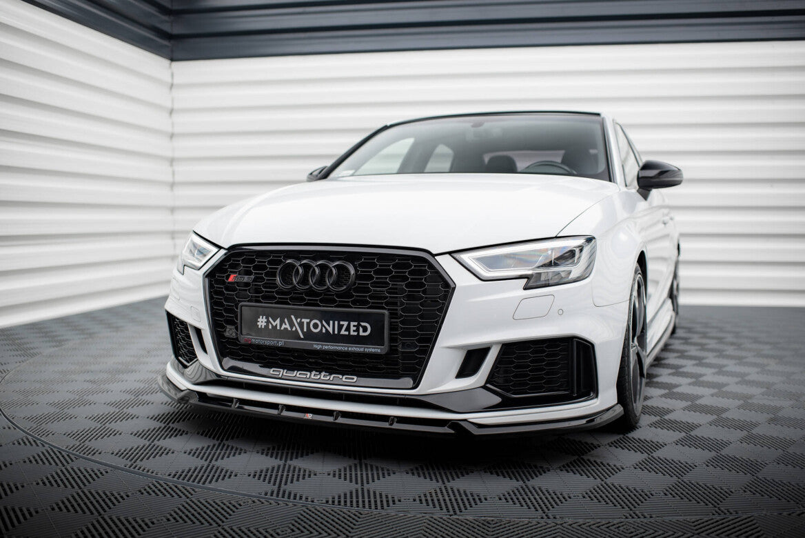 Cup Spoilerlippe Front Ansatz V.3 für Audi RS3 Limousine 8V Facelift