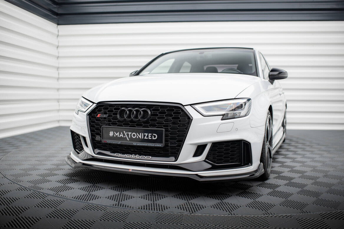 Cup Spoilerlippe Front Ansatz V.4 für Audi RS3 Limousine 8V Facelift