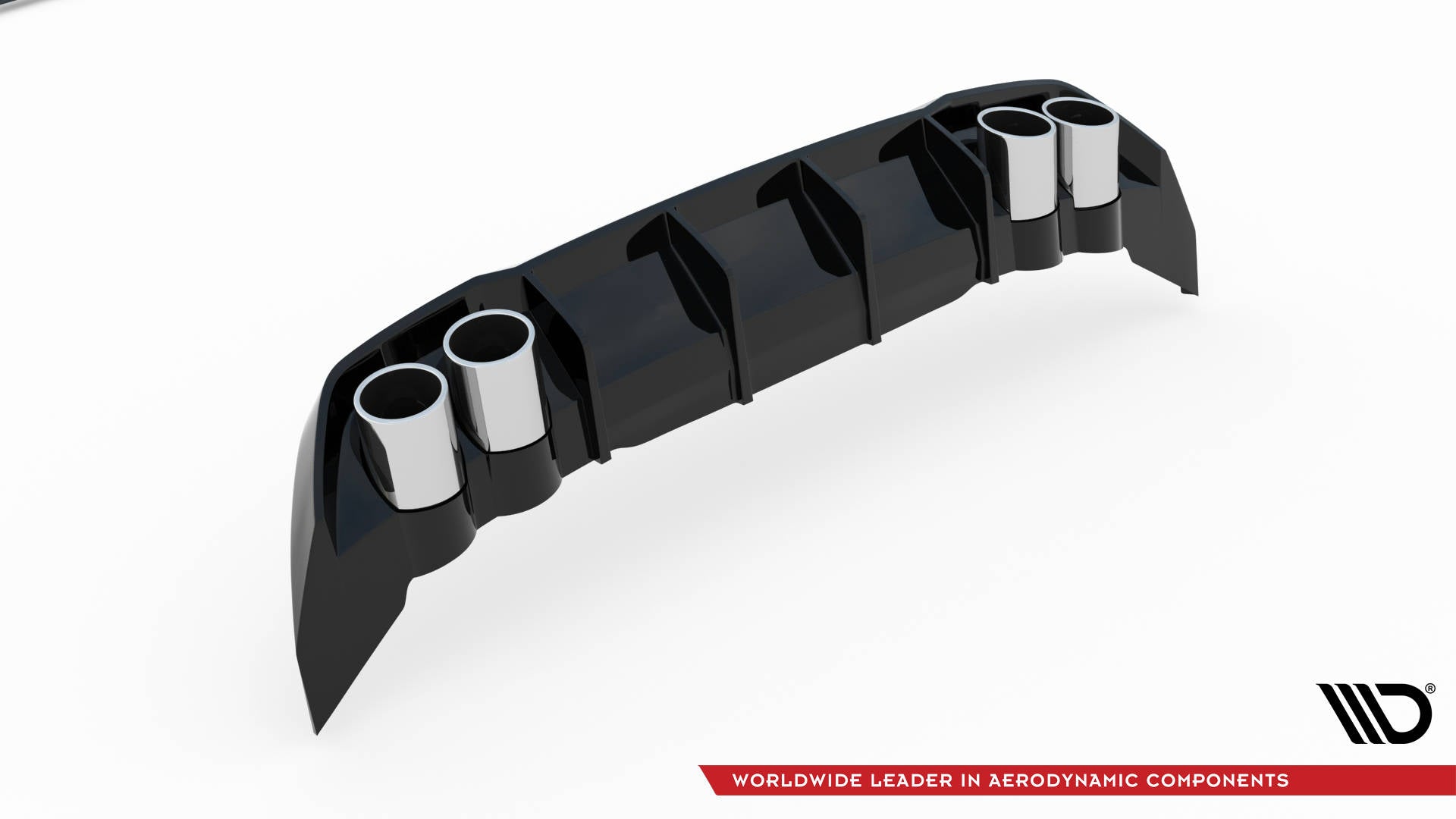 Maxton Design - Diffusor Heck Ansatz für + Endschalldampfer Sportauspuff Attrappe Seat Leon FR Hatchback Mk4 - Aerowerk.