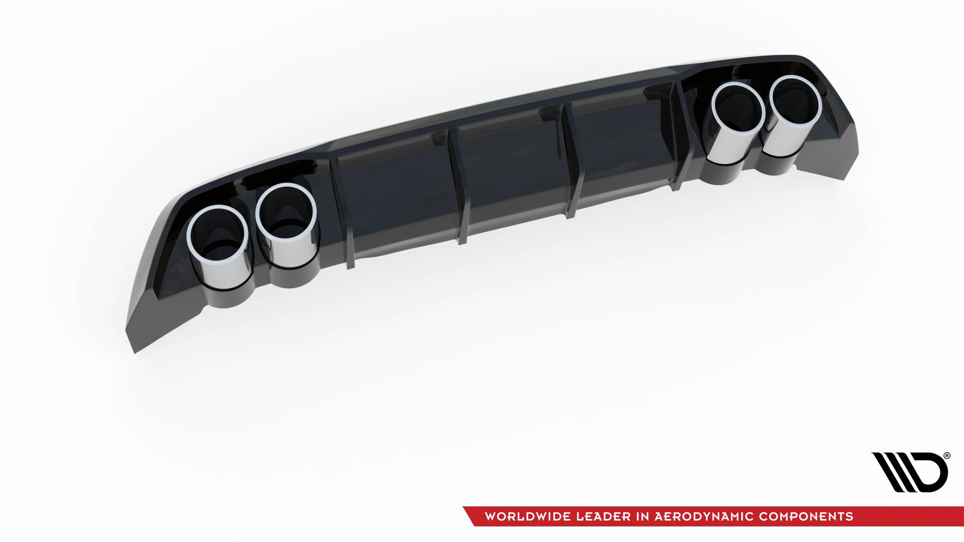 Maxton Design - Diffusor Heck Ansatz für + Endschalldampfer Sportauspuff Attrappe Seat Leon FR Hatchback Mk4 - Aerowerk.
