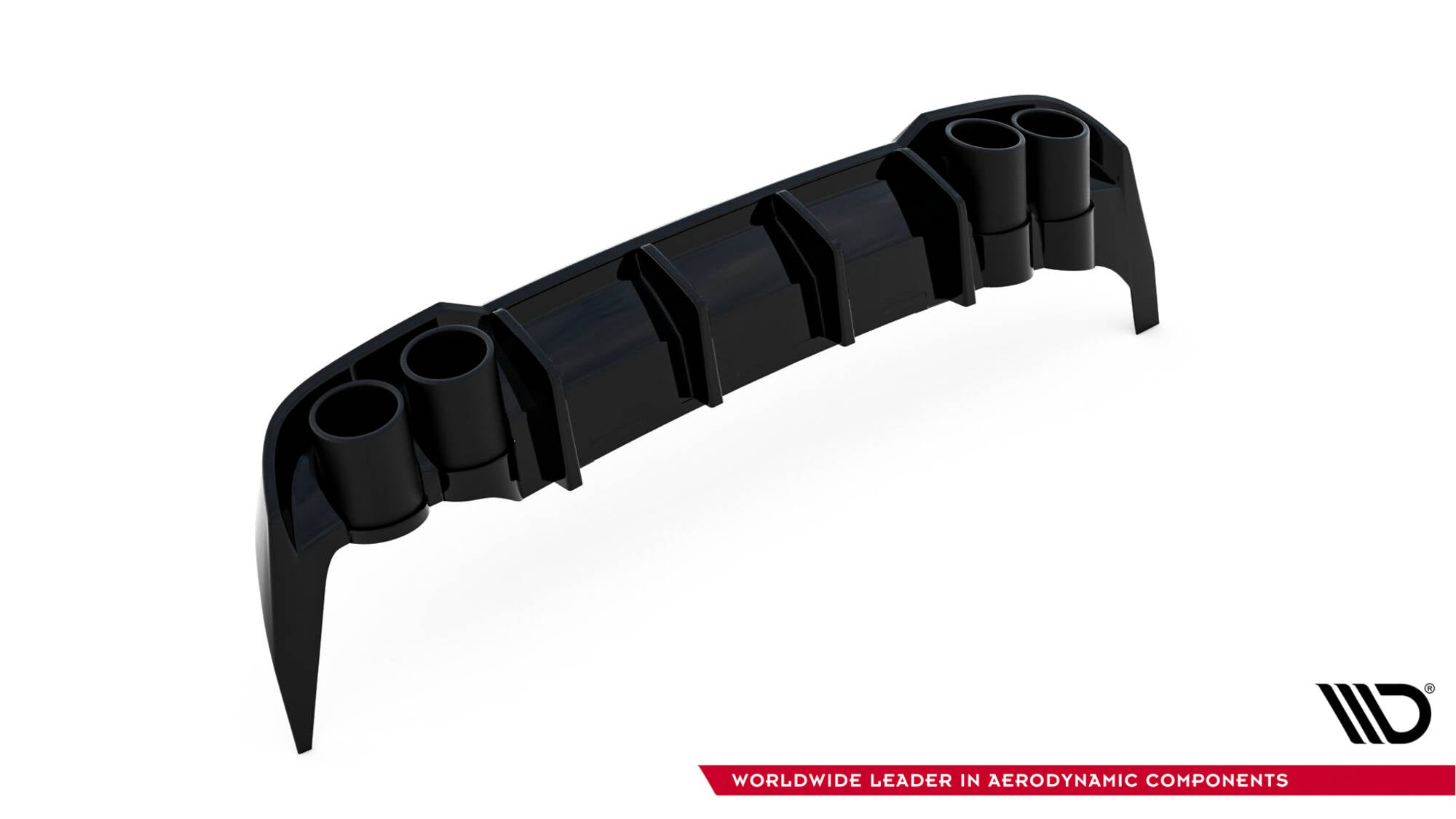 Maxton Design - Diffusor Heck Ansatz für + Endschalldampfer Sportauspuff Attrappe Seat Leon ST FR Mk4 - Aerowerk.