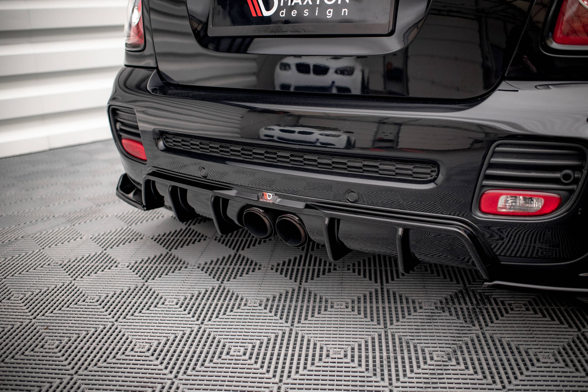 Maxton Design - Diffusor Heck Ansatz für Mini Cooper John Cooper Works R56 - Aerowerk.