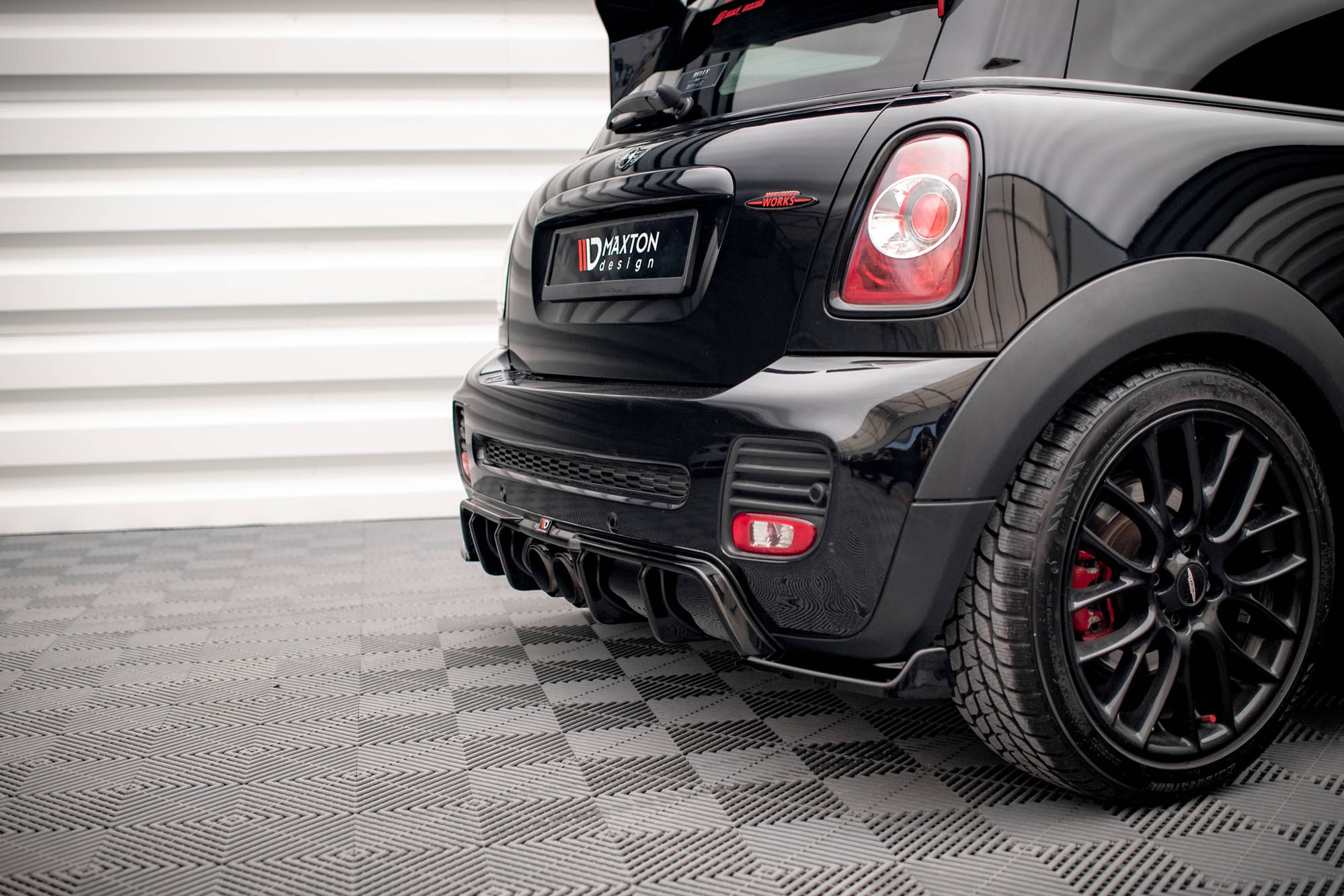 Maxton Design - Diffusor Heck Ansatz für Mini Cooper John Cooper Works R56 - Aerowerk.