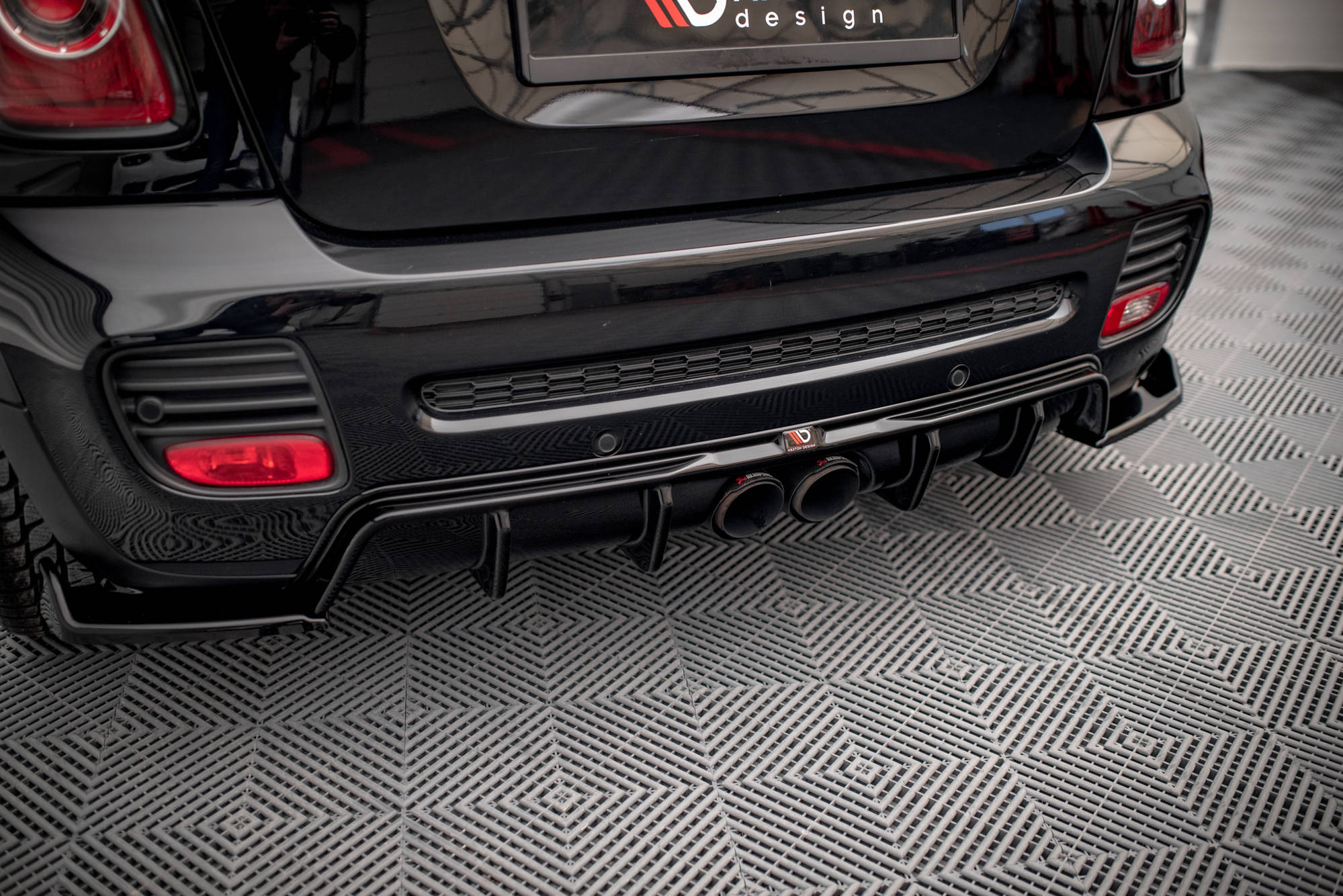 Maxton Design - Diffusor Heck Ansatz für Mini Cooper John Cooper Works R56 - Aerowerk.
