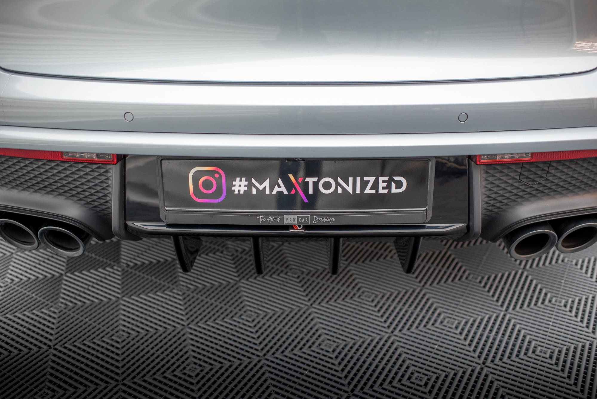 Maxton Design - Diffusor Heck Ansatz für Porsche Macan Mk1 Facelift 2 - Aerowerk.