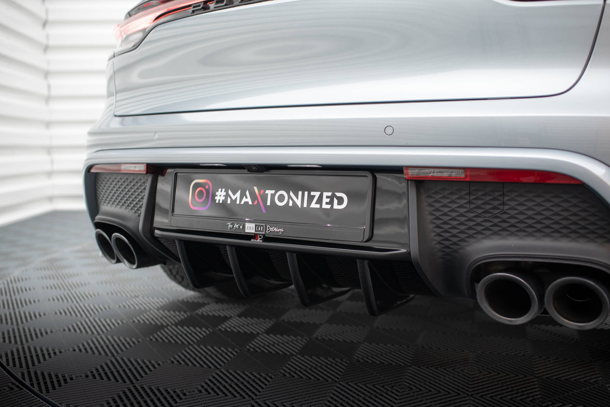 Maxton Design - Diffusor Heck Ansatz für Porsche Macan Mk1 Facelift 2 - Aerowerk.