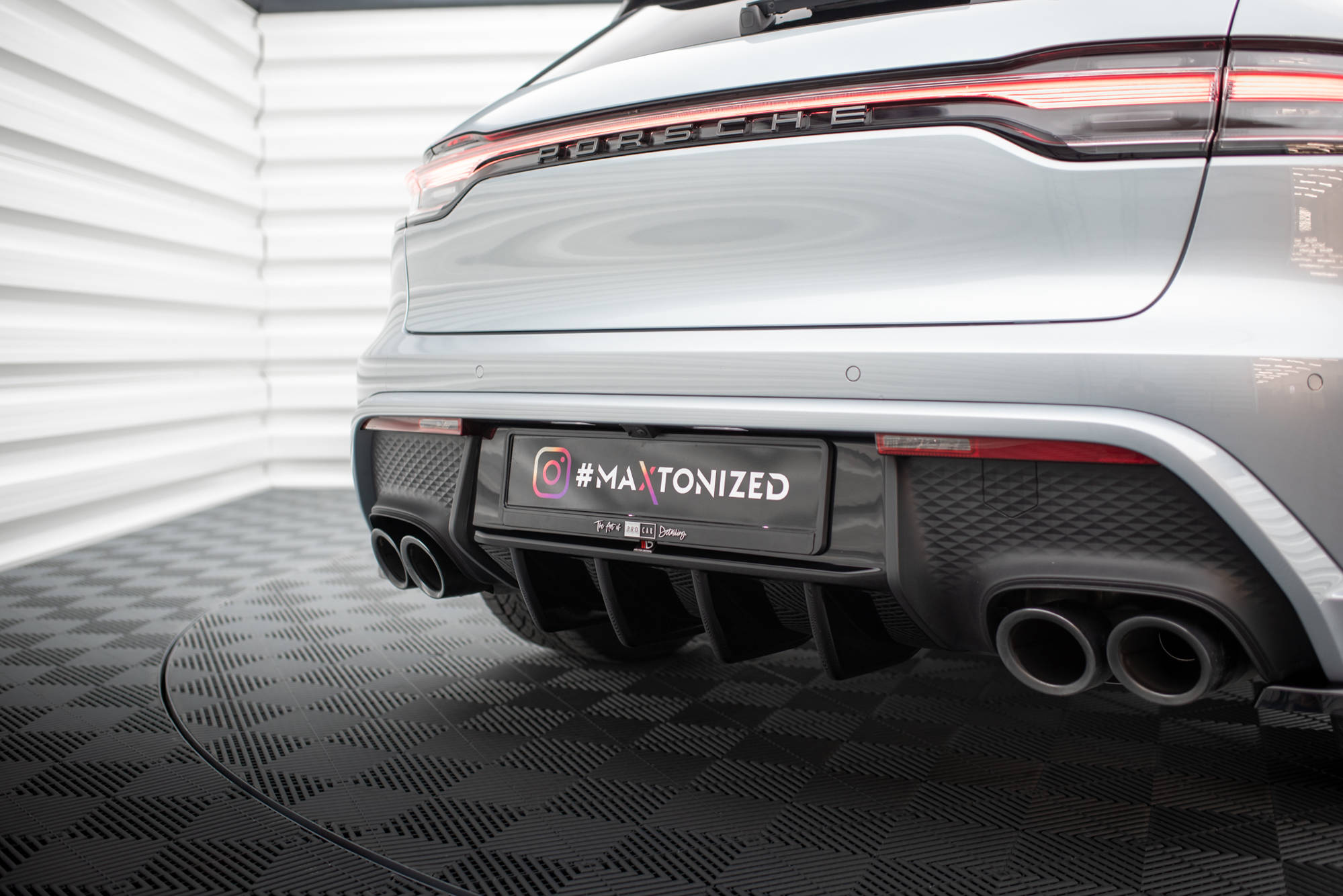 Maxton Design - Diffusor Heck Ansatz für Porsche Macan Mk1 Facelift 2 - Aerowerk.