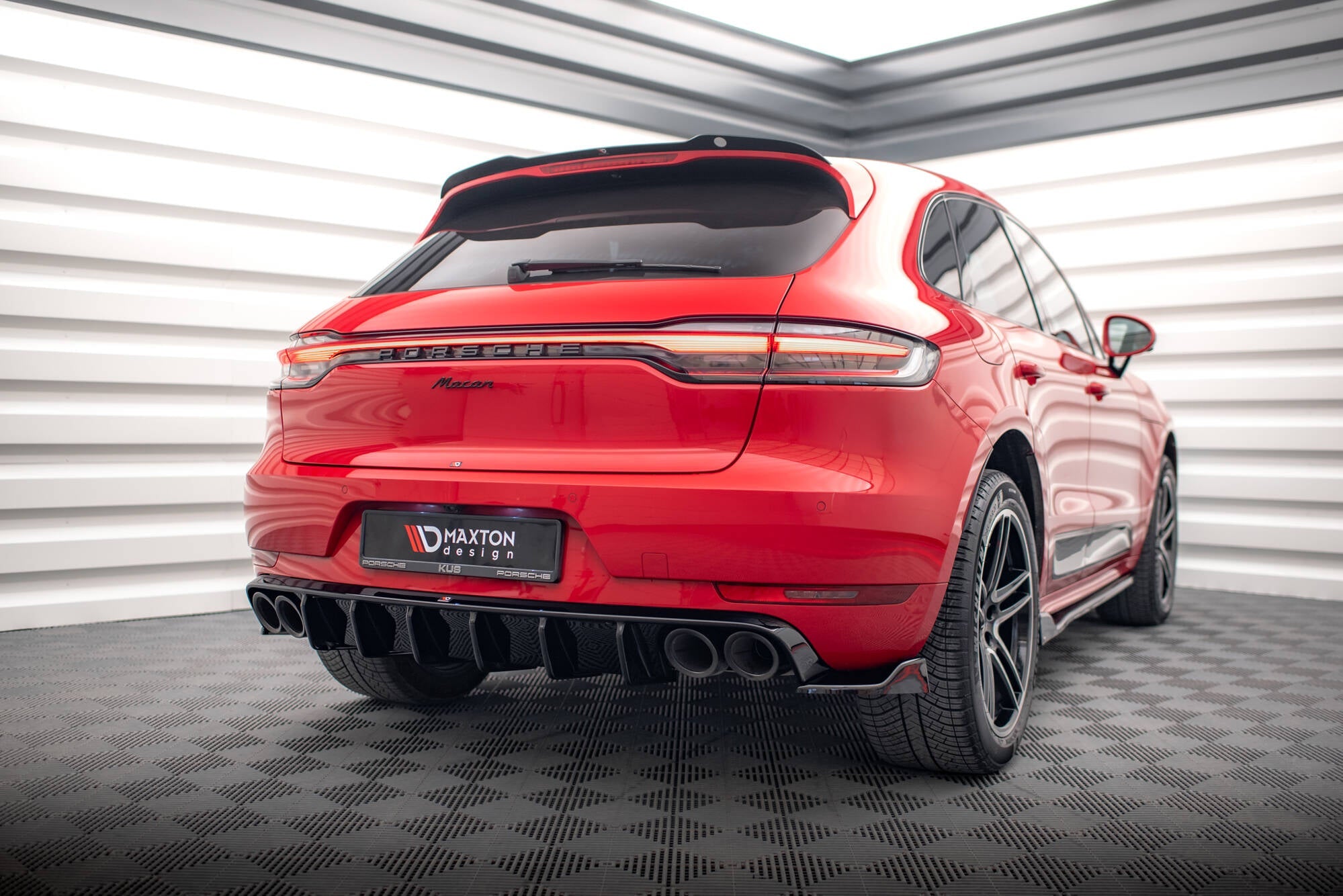 Maxton Design - Diffusor Heck Ansatz für Porsche Macan Mk1 - Aerowerk.