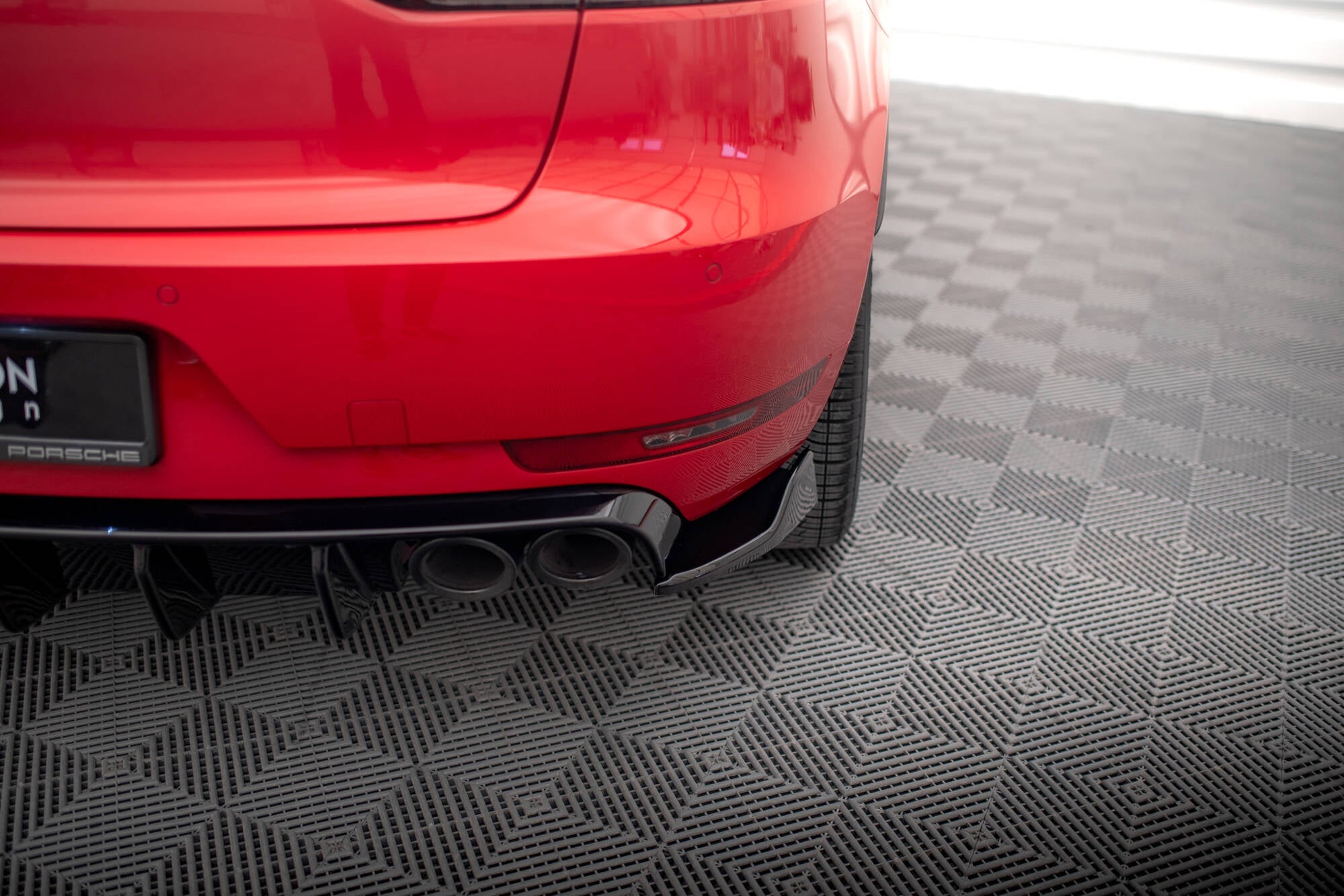 Maxton Design - Diffusor Heck Ansatz für Porsche Macan Mk1 - Aerowerk.