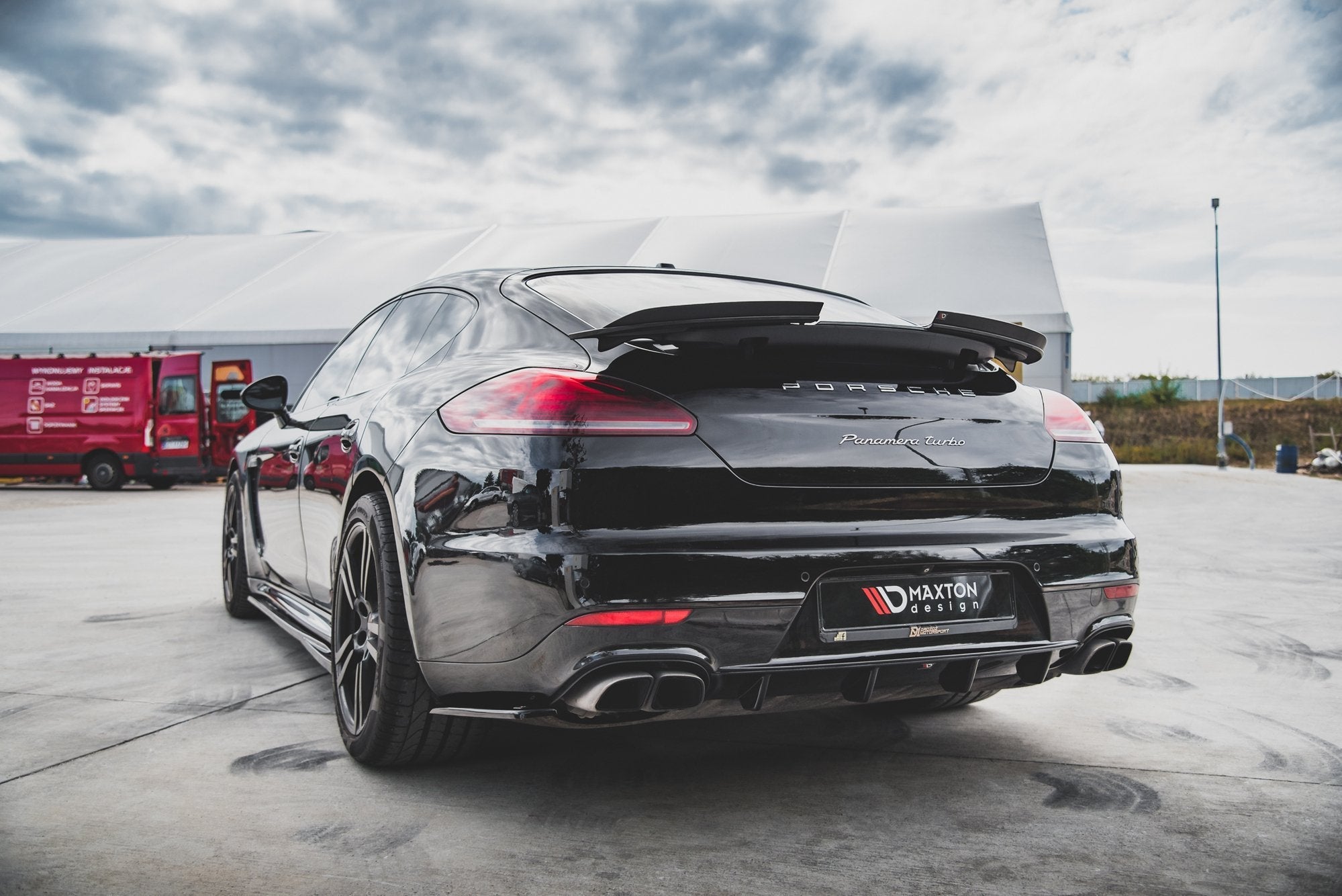Maxton Design - Diffusor Heck Ansatz für Porsche Panamera Turbo 970 Facelift - Aerowerk.