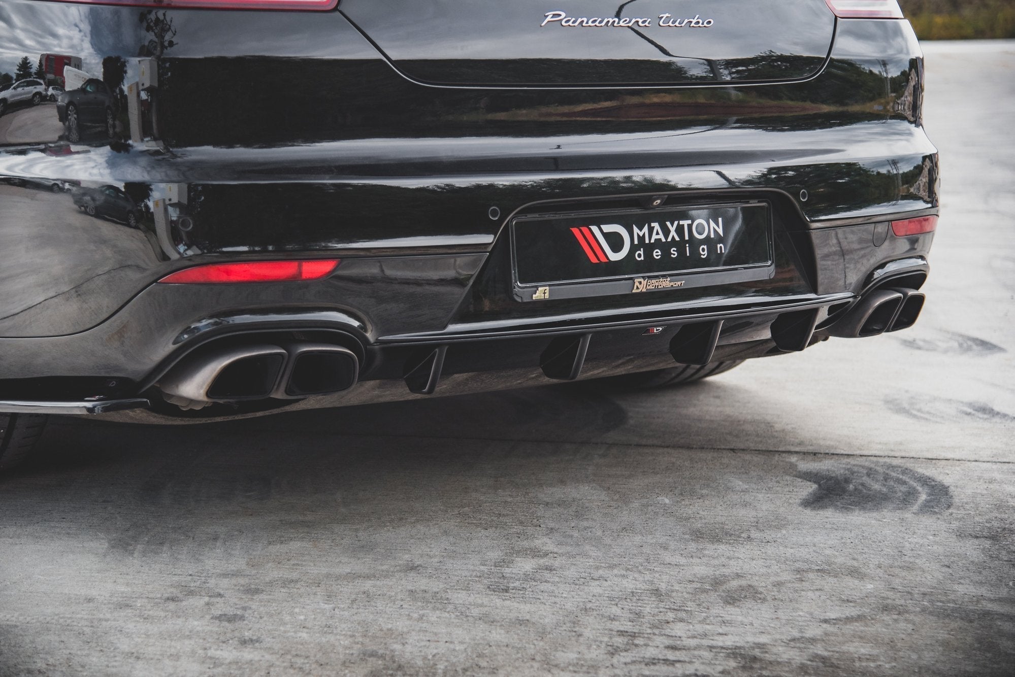Maxton Design - Diffusor Heck Ansatz für Porsche Panamera Turbo 970 Facelift - Aerowerk.