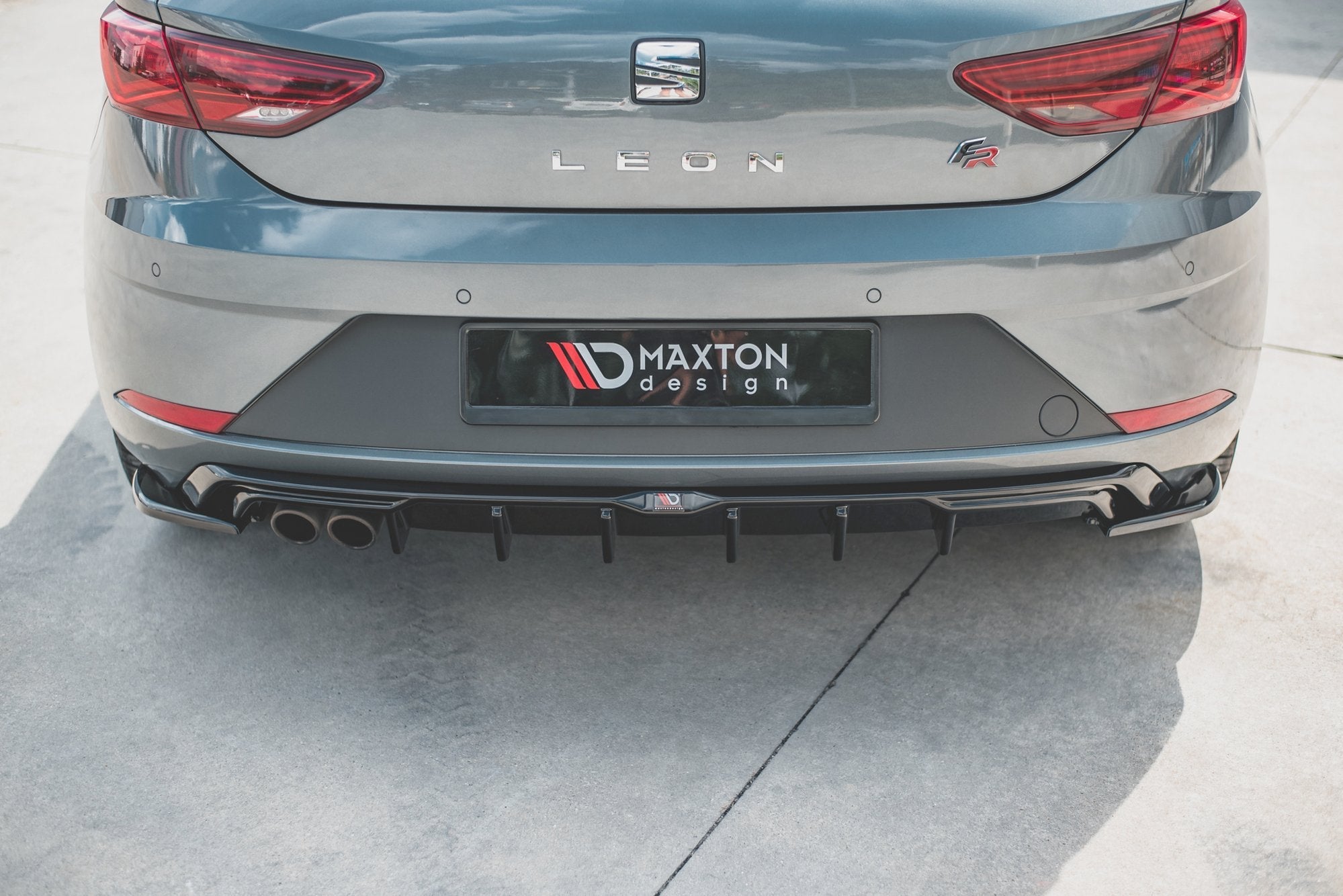 Maxton Design - Diffusor Heck Ansatz für SEAT Leon Mk3 FR Facelift - Aerowerk.