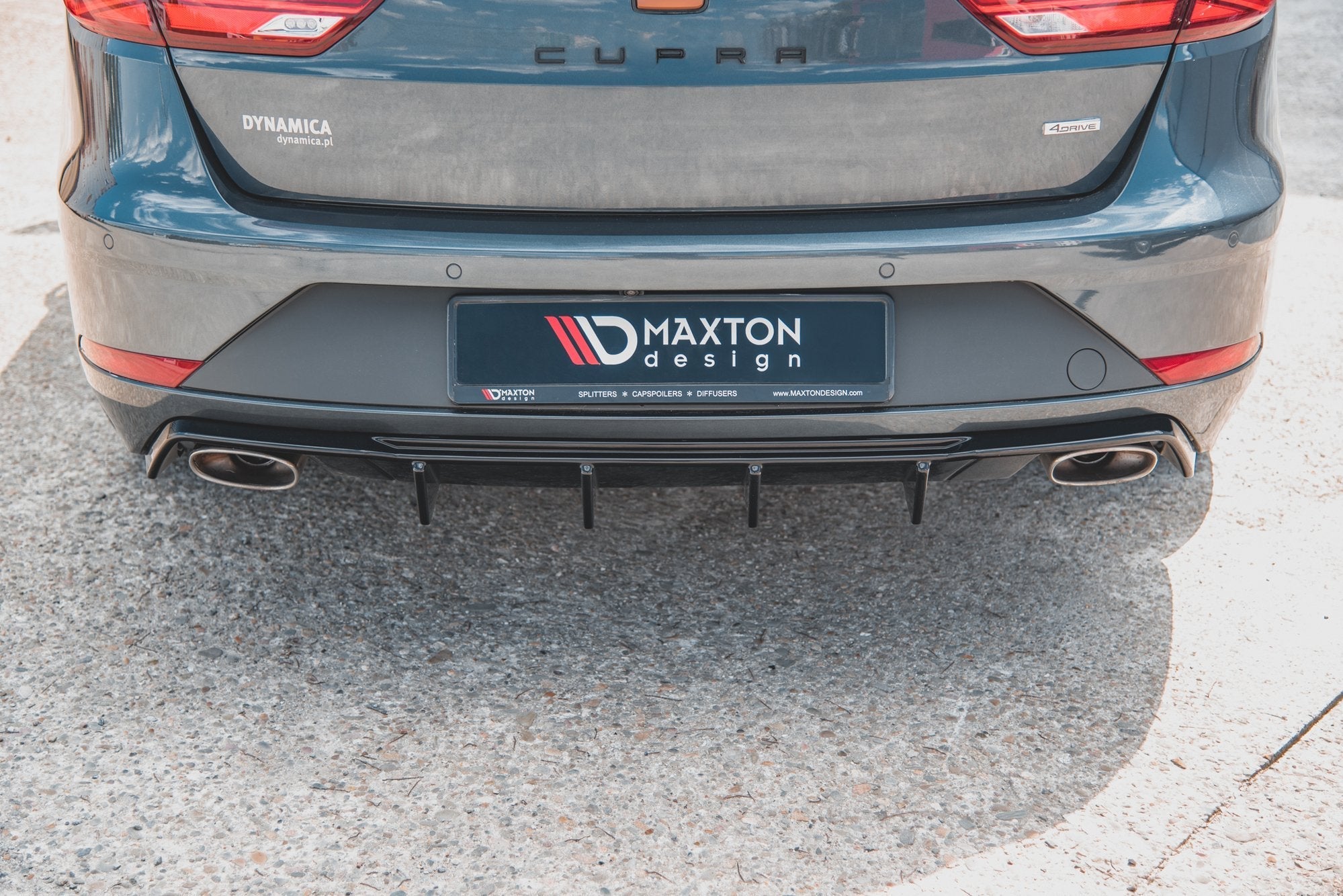 Maxton Design - Diffusor V2 Heck Ansatz für Seat Leon Cupra ST Mk3 FL - Aerowerk.