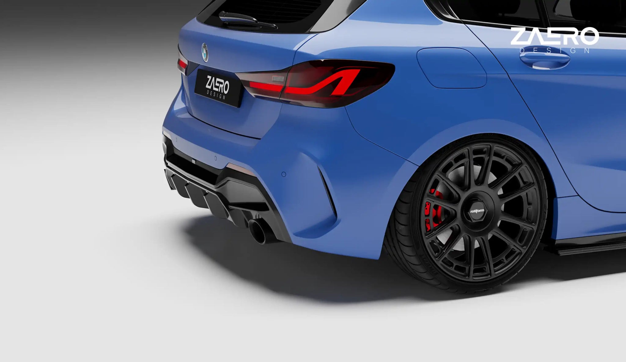 EVO-1 Diffusor für BMW 1er F40 - 120 | 125 | 128ti | M135 - Aerowerk.