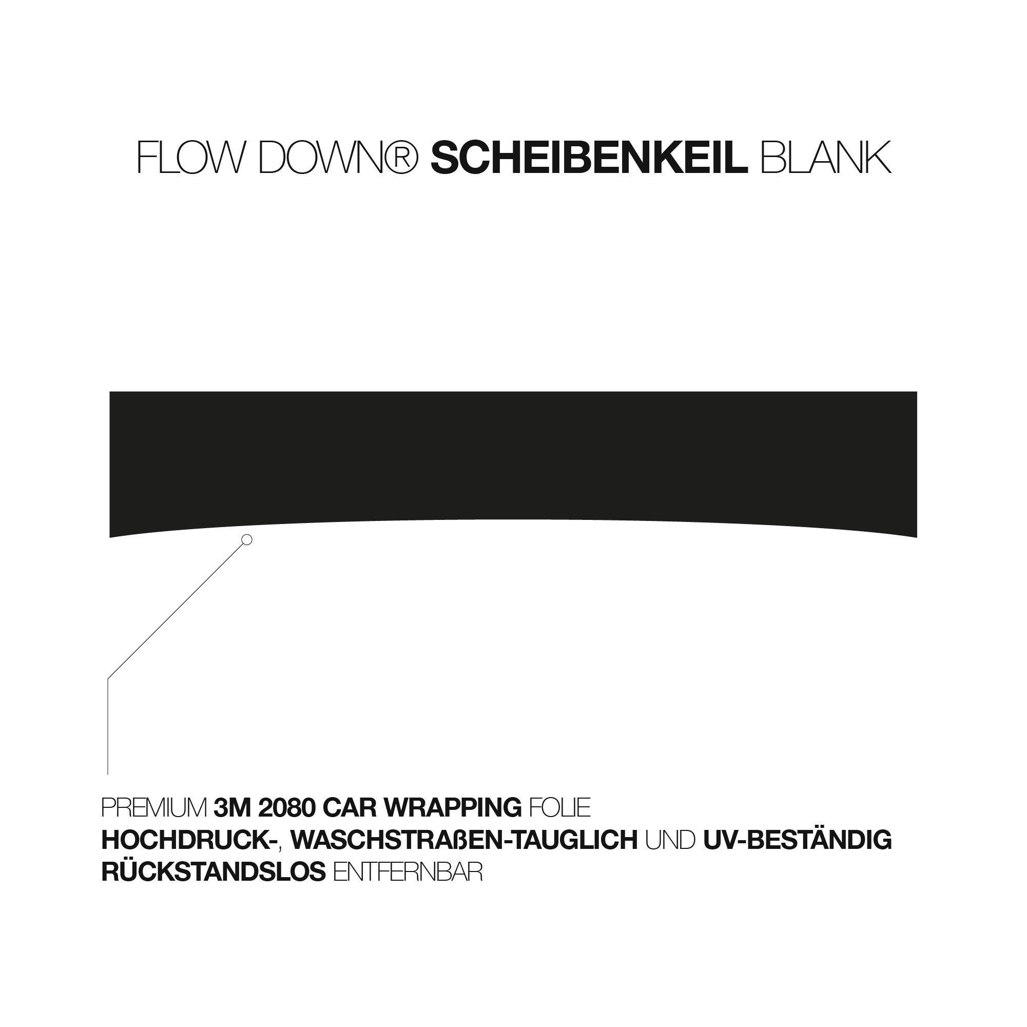 FLOW DOWN® Blank Scheibenkeil - Aerowerk.