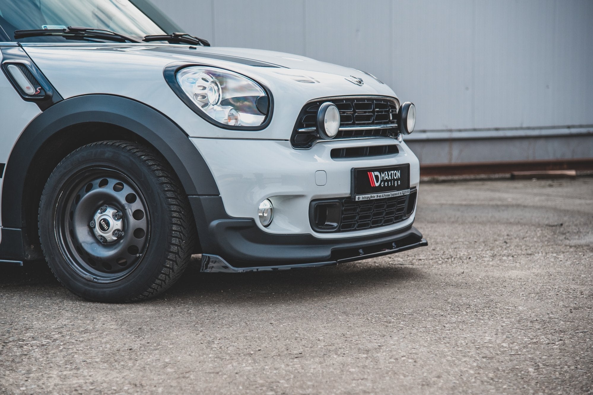 Maxton Design - Frontlippe für Mini Countryman Mk1 JCW schwarz matt - Aerowerk.