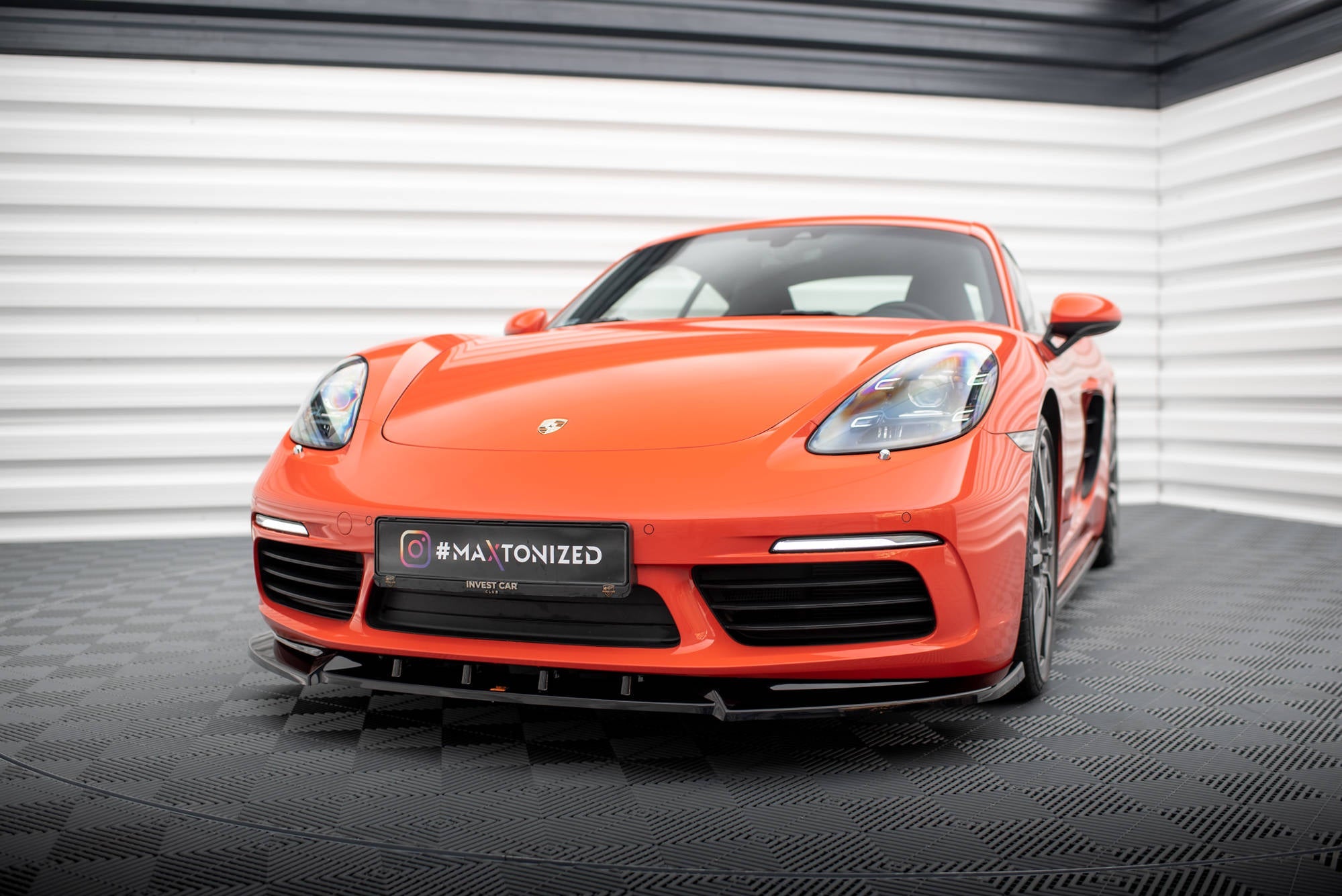 Maxton Design - Frontlippe V1 für Porsche 718 Cayman 982c - Aerowerk.