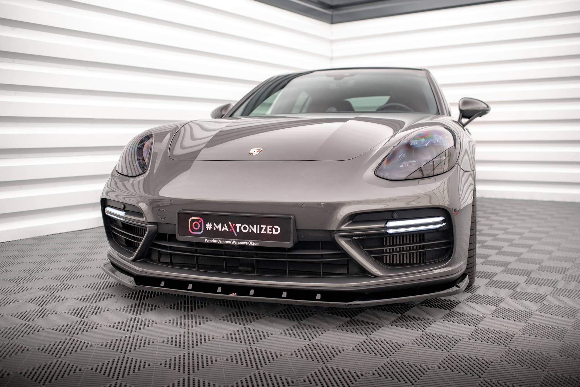 Maxton Design - Frontlippe V1 für Porsche Panamera Turbo S E - Hybrid - Aerowerk.