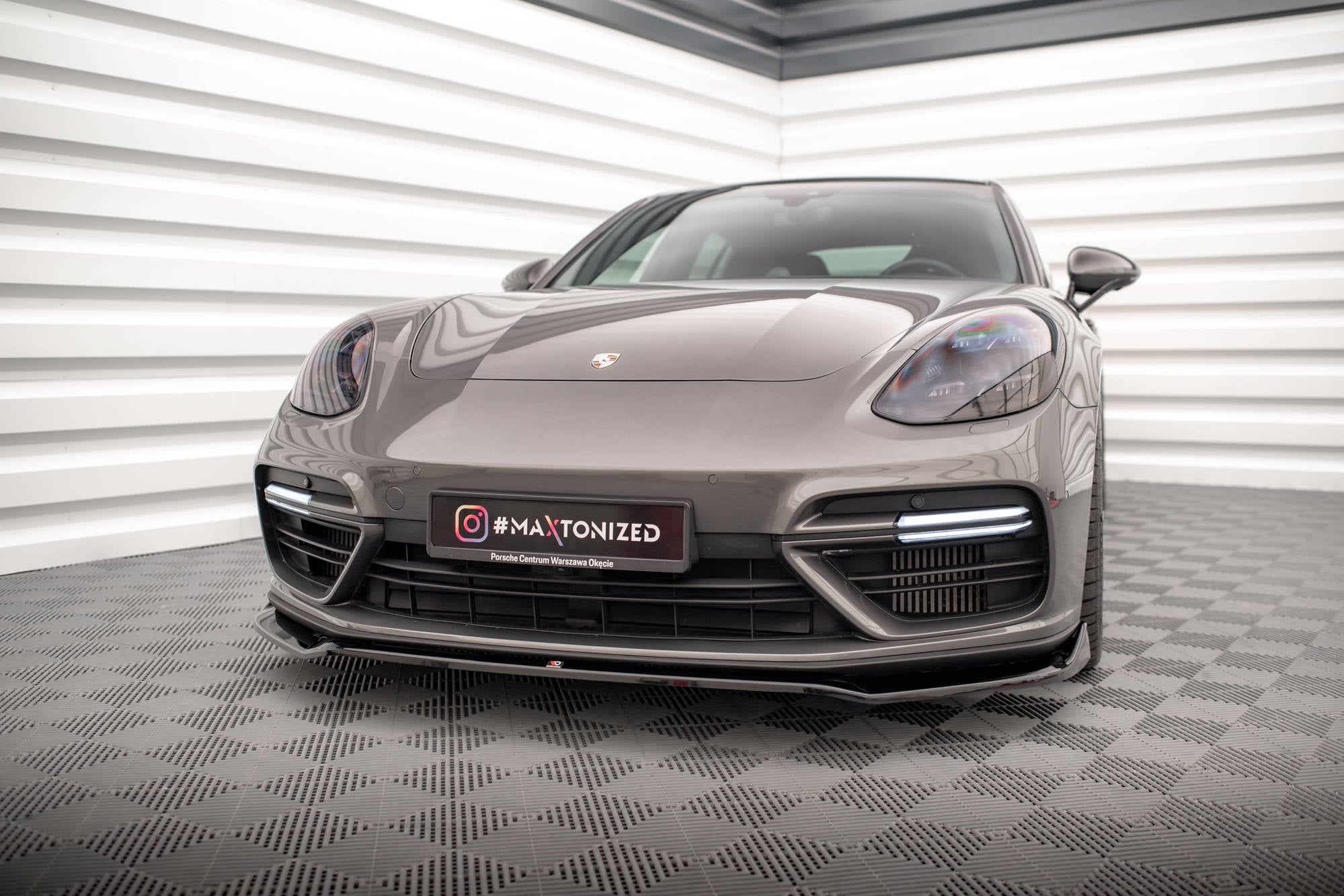 Maxton Design - Frontlippe V2 für Porsche Panamera Turbo S E - Hybrid - Aerowerk.