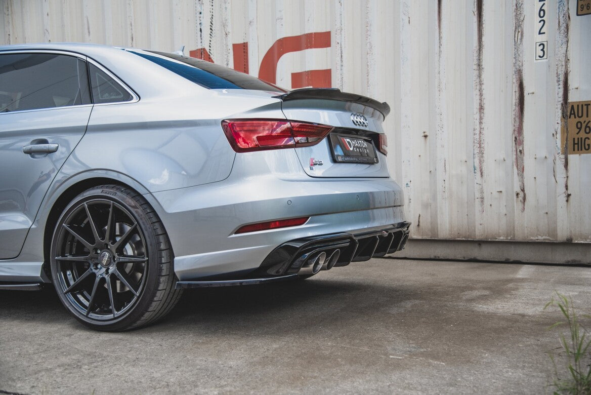 Heck Ansatz Diffusor für Audi S3 Limousine 8V Facelift - Aerowerk.