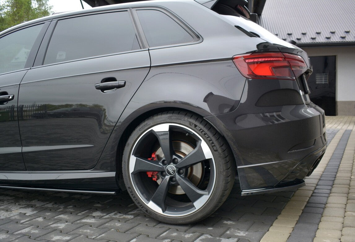 Heck Ansatz Flaps Diffusor für Audi RS3 8V FL Sportback