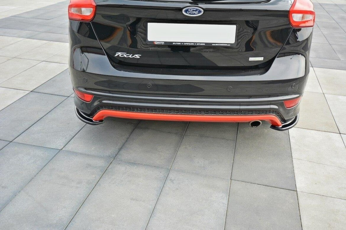 Heck Ansatz Flaps Diffusor für Ford Focus ST-Line Mk3 FL