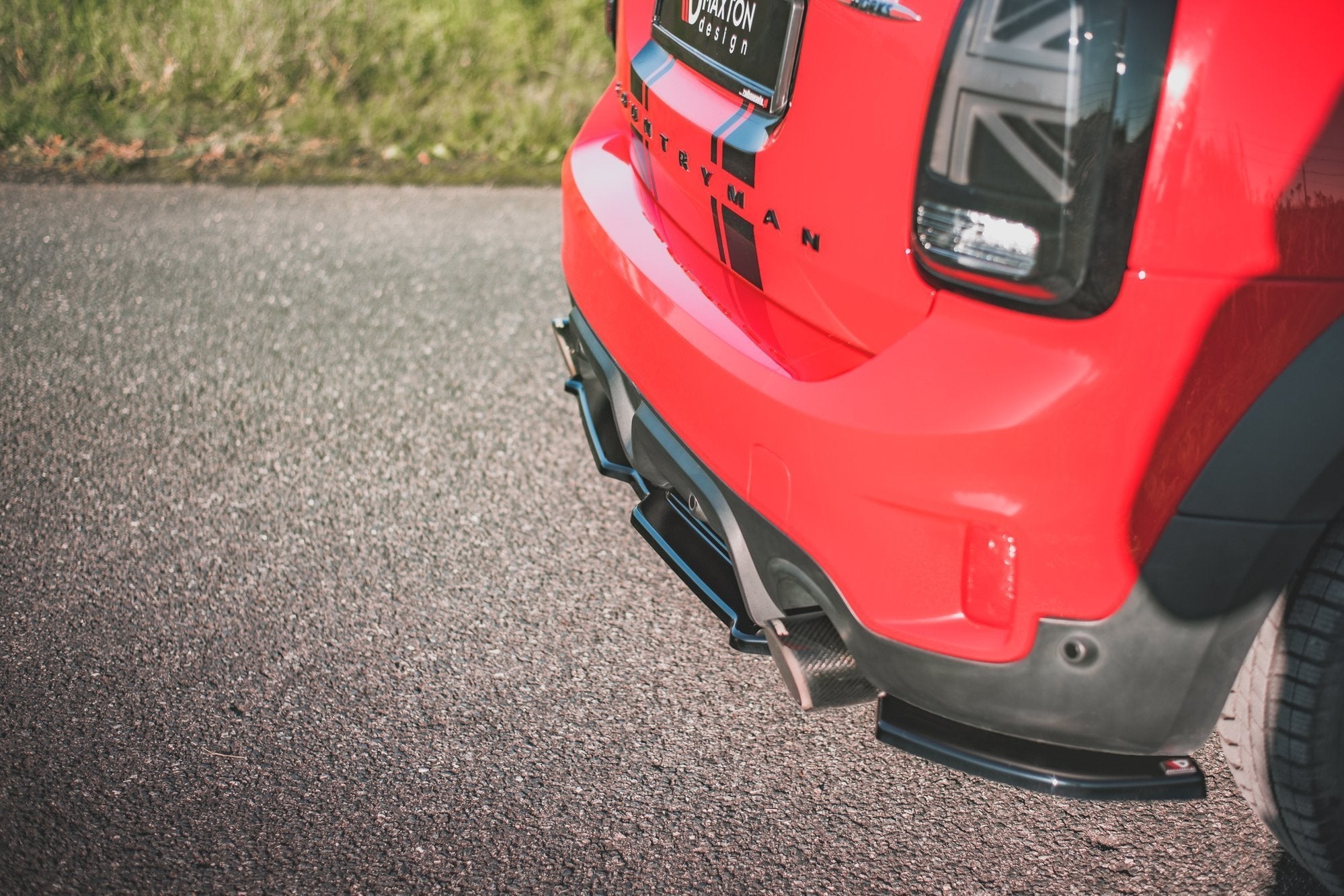 Maxton Design - Heck Ansatz Flaps Diffusor für Mini Countryman Mk2 F60 JCW - Aerowerk.
