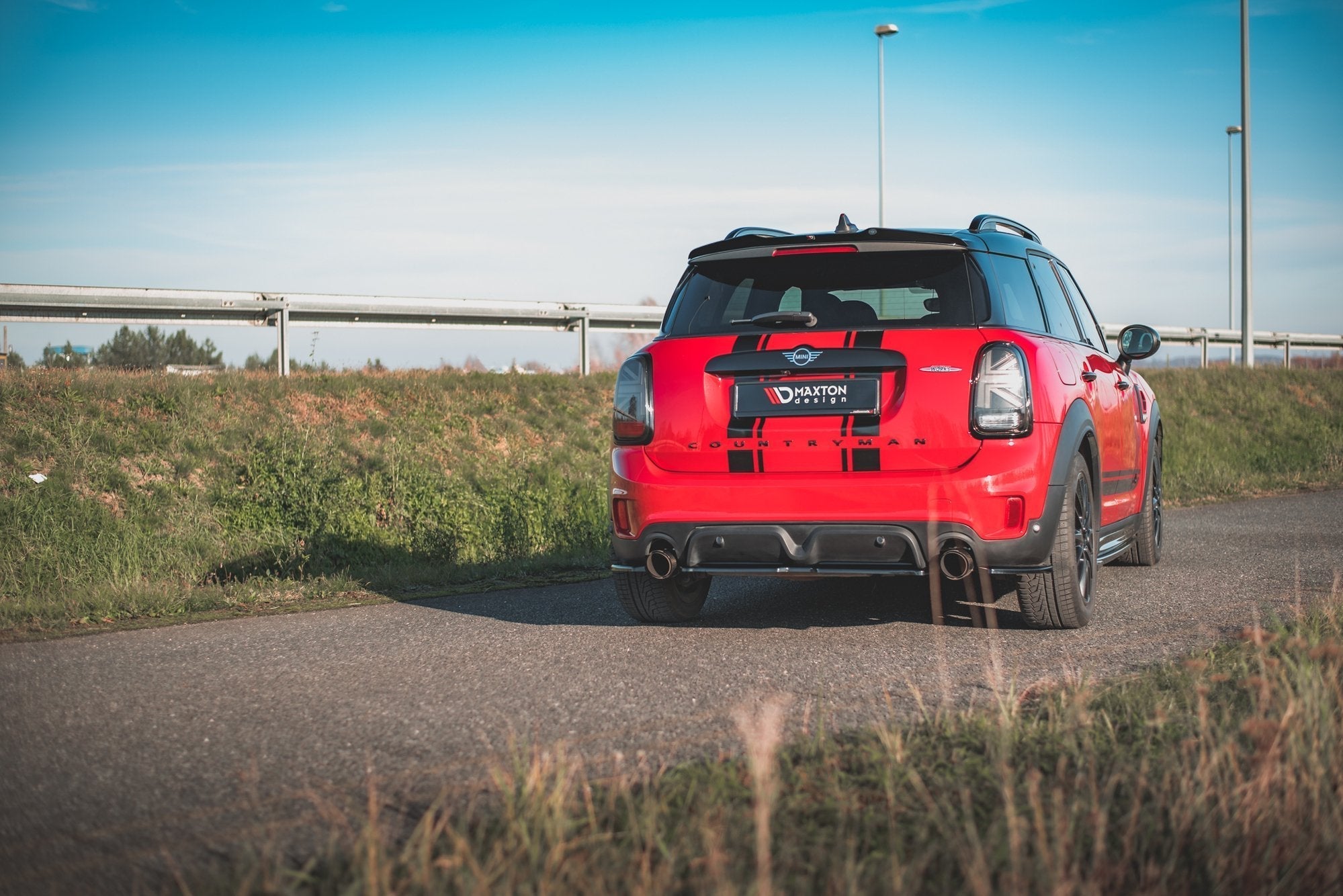 Maxton Design - Heck Ansatz Flaps Diffusor für Mini Countryman Mk2 F60 JCW - Aerowerk.