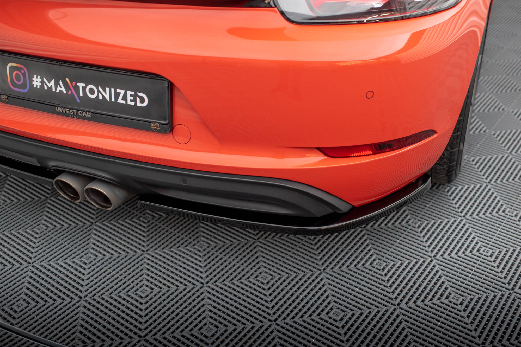 Maxton Design - Heck Ansatz Flaps Diffusor für Porsche 718 Cayman 982c - Aerowerk.