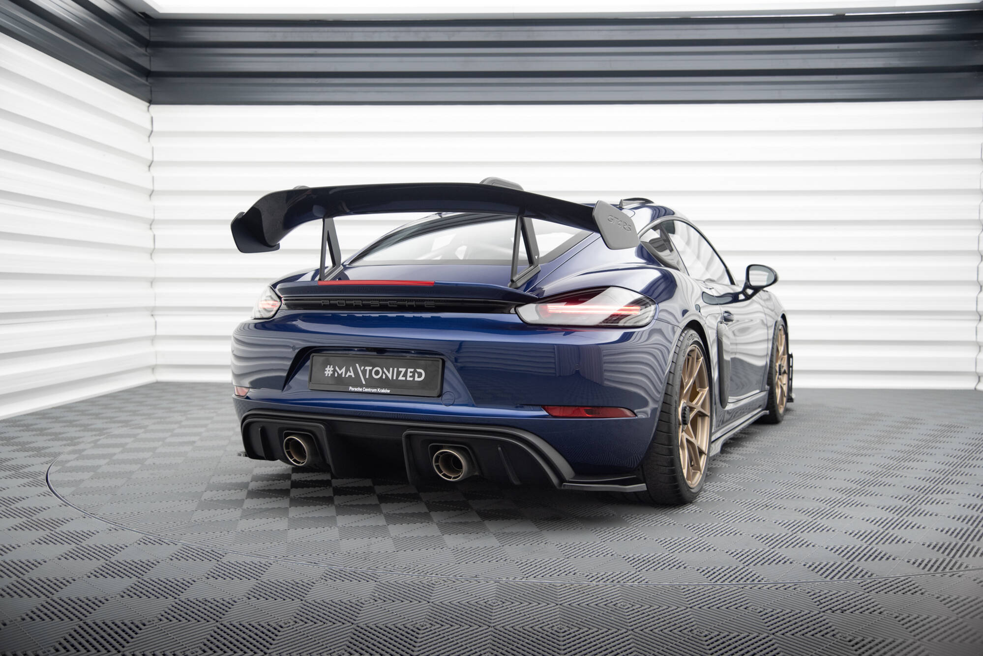 Maxton Design - Heck Ansatz Flaps Diffusor für Porsche 718 Cayman GT4 RS 982c - Aerowerk.