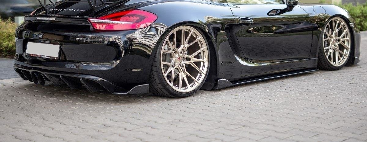 Maxton Design - Heck Ansatz Flaps Diffusor für Porsche Cayman Mk2 981C - Aerowerk.