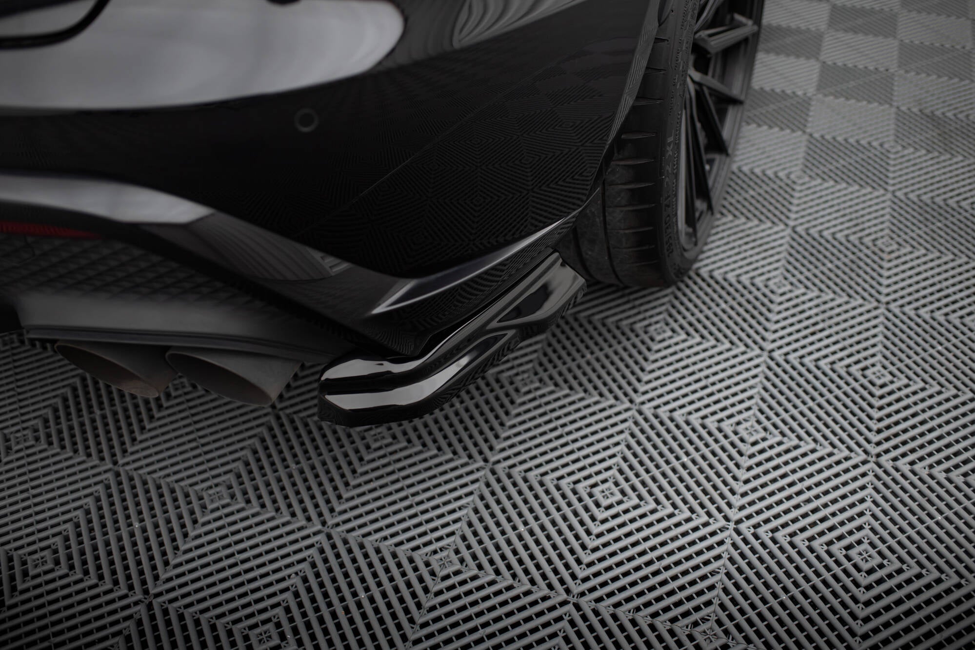 Maxton Design - Heck Ansatz Flaps Diffusor für Porsche Macan GTS Mk1 Facelift 2 - Aerowerk.