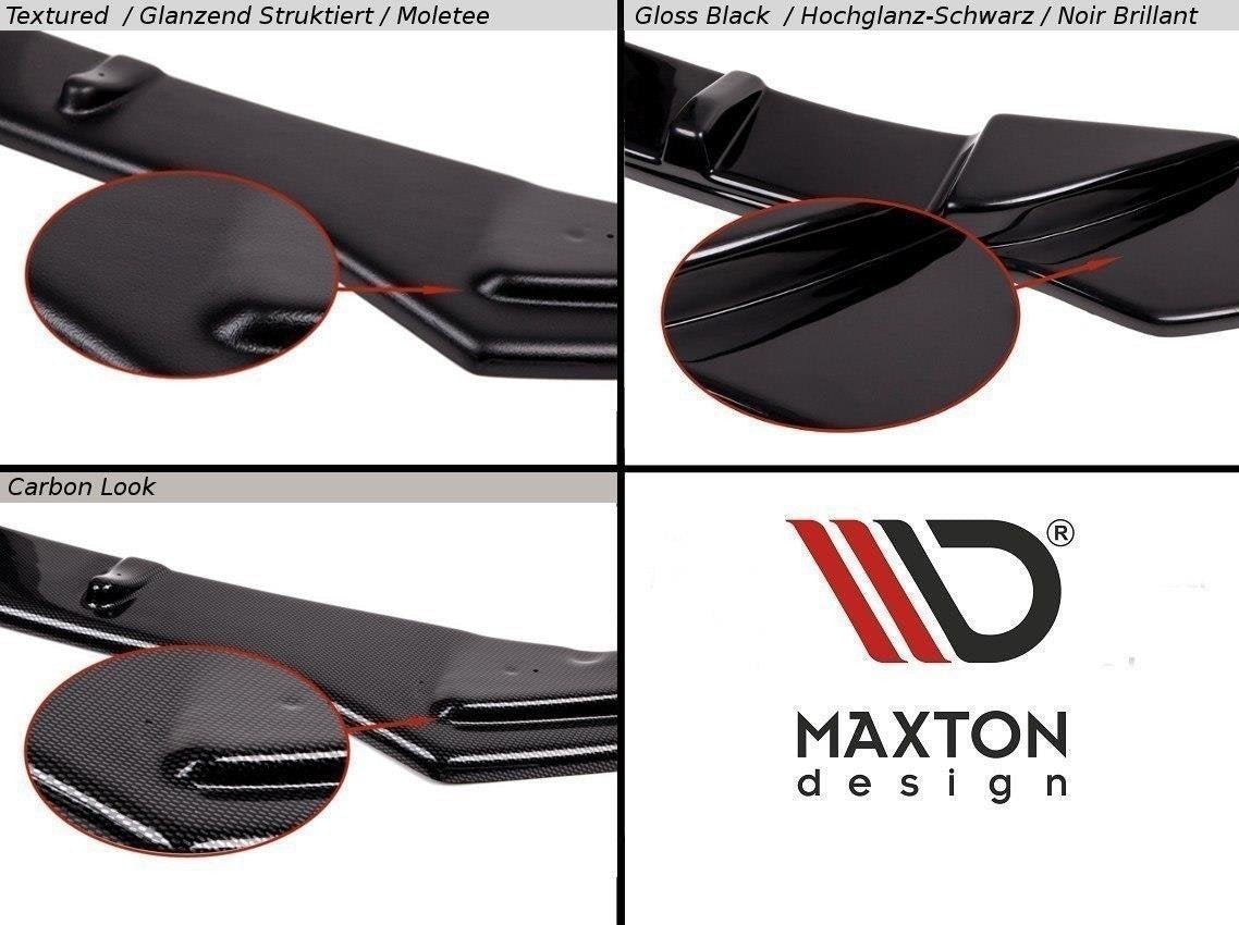 Maxton Design - Heck Ansatz Flaps Diffusor für SEAT LEON III CUPRA / FR schwarz matt - Aerowerk.