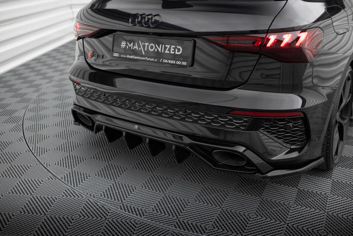 Heck Ansatz Flaps Diffusor V.2 für Audi RS3 Sportback 8Y - Aerowerk.