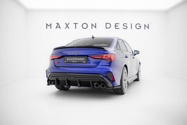 Heck Ansatz Flaps Diffusor V.3 für Audi S3 Limousine 8Y Facelift - Aerowerk.