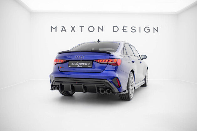 Heck Ansatz Flaps Diffusor V.4 für Audi S3 Limousine 8Y Facelift - Aerowerk.