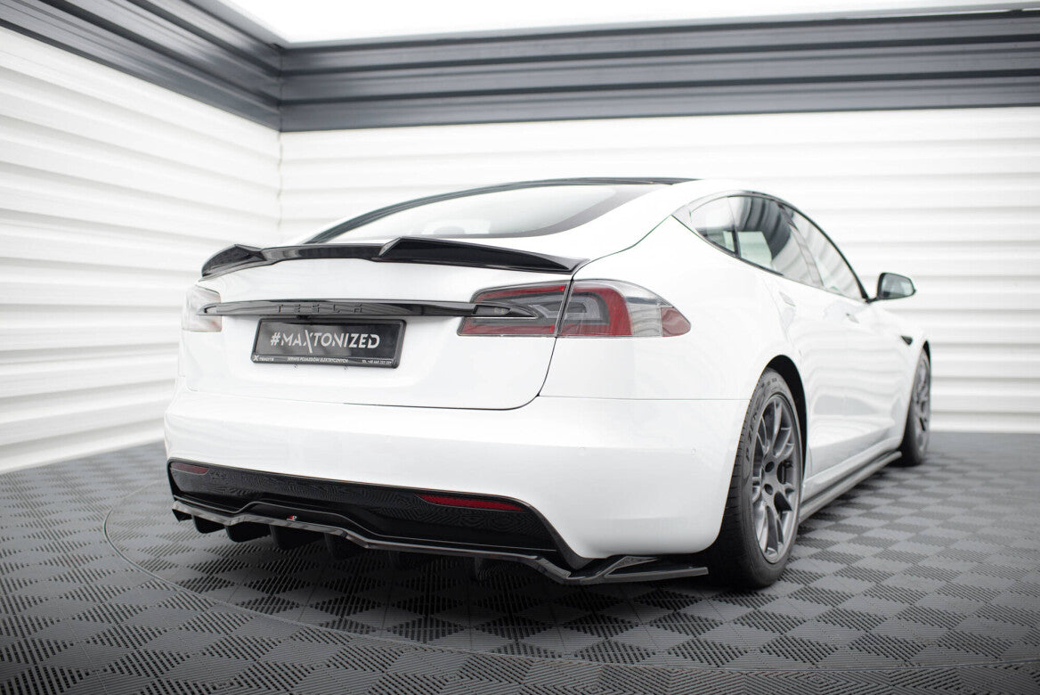 Heck Spoiler Aufsatz Abrisskante 3D für Tesla Model S Plaid Mk1 FL - Aerowerk.
