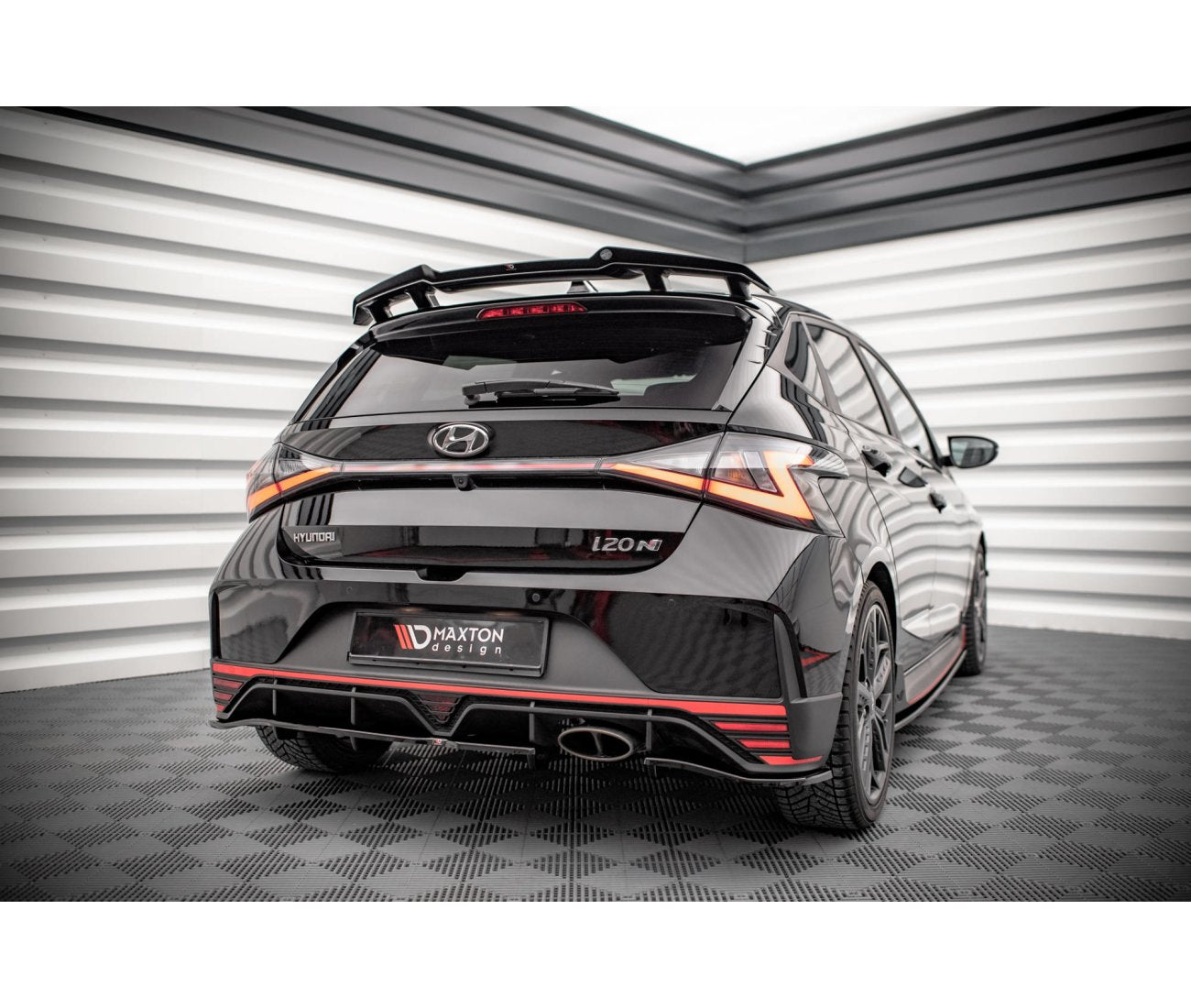Heck Spoiler Aufsatz Abrisskante für Hyundai I20N