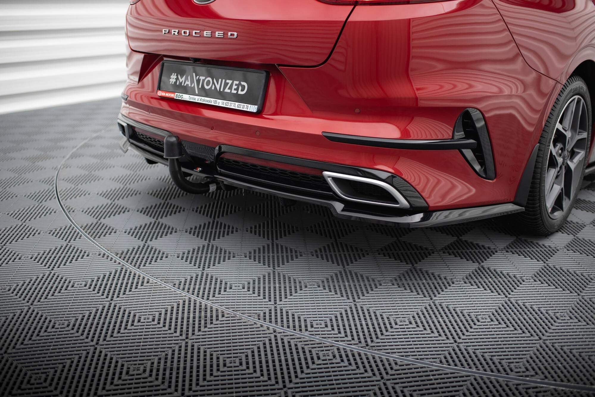 Maxton Design - Mittlerer Cup Diffusor DTM Look Heck Ansatz für Kia ProCeed GT - Line Mk1 - Aerowerk.